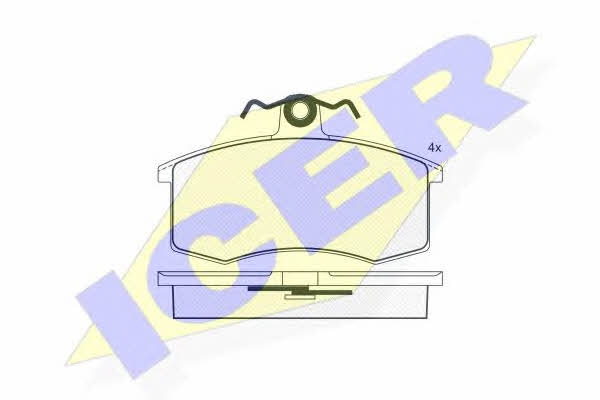 Icer 180552 Brake Pad Set, disc brake 180552