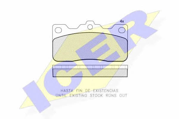 Icer 180608 Brake Pad Set, disc brake 180608