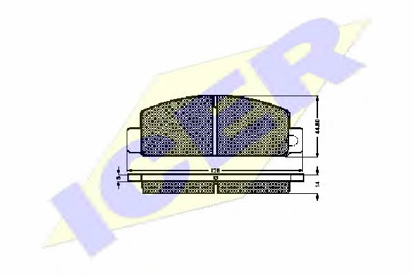 Icer 180630 Brake Pad Set, disc brake 180630