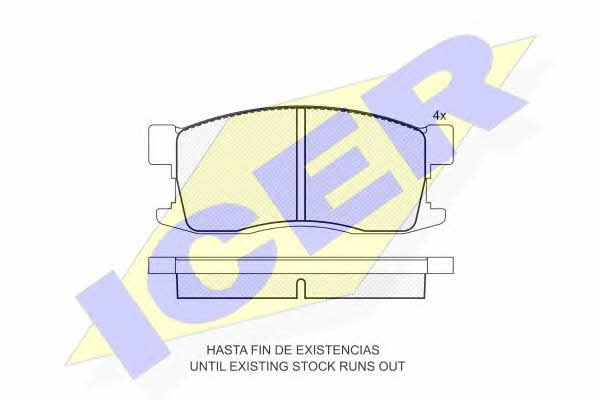 Icer 180675 Brake Pad Set, disc brake 180675