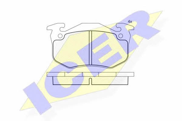 Icer 180723-204 Brake pad set 180723204 180723204 Icer Brake pad set