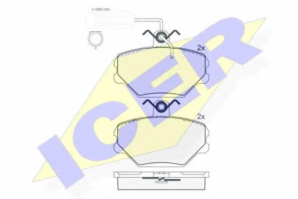 Icer 180729 Brake Pad Set, disc brake 180729