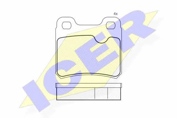 Icer 180807 Brake Pad Set, disc brake 180807