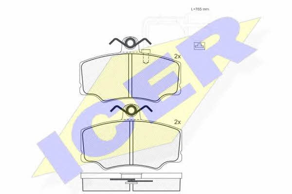 Icer 180868 Brake Pad Set, disc brake 180868