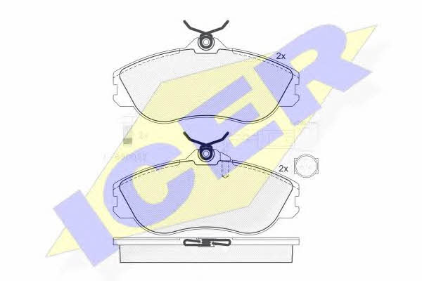 Icer 180873-202 Brake Pad Set, disc brake 180873202