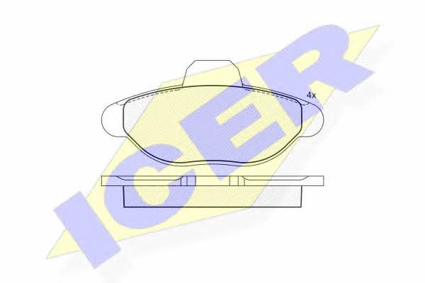 Icer 180923 Brake Pad Set, disc brake 180923