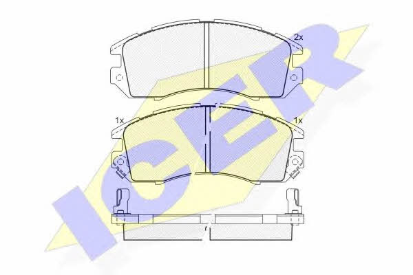Icer 180998 Brake pad set 180998 180998 Icer Brake pad set