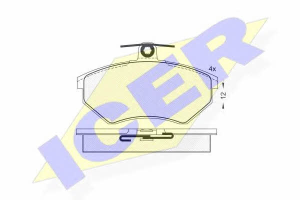 Icer 181011 Brake Pad Set, disc brake 181011