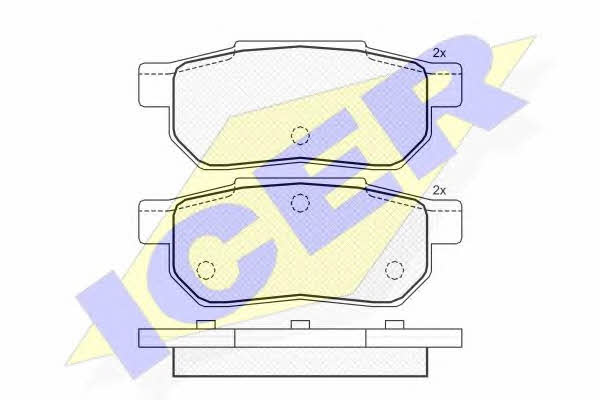 Icer 181045 Brake Pad Set, disc brake 181045