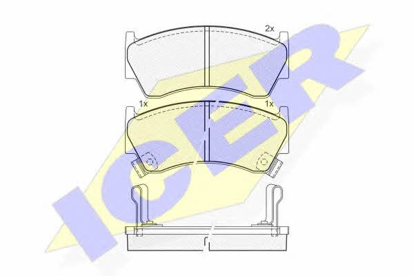 Icer 181094 Brake Pad Set, disc brake 181094