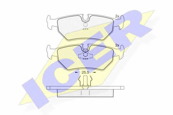 Icer 181214 Brake Pad Set, disc brake 181214