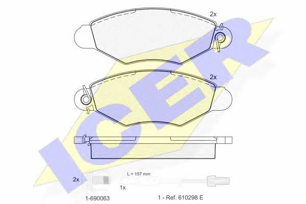 Icer 181217-203 Brake Pad Set, disc brake 181217203