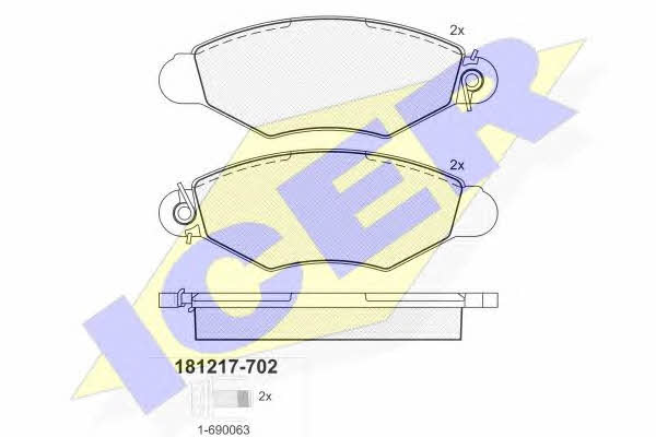 Icer 181217-702 Brake Pad Set, disc brake 181217702