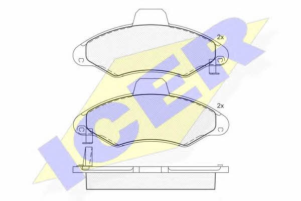 Icer 181229 Brake Pad Set, disc brake 181229