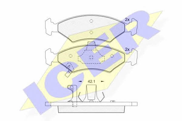 181231 Icer Brake pad set