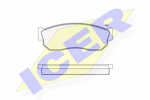 Icer 181252 Brake Pad Set, disc brake 181252