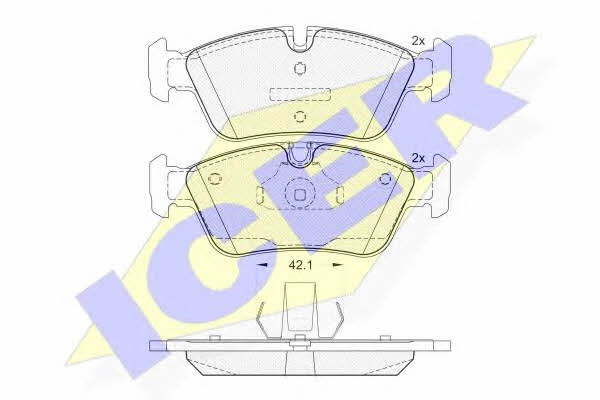 Icer 181295 Brake Pad Set, disc brake 181295