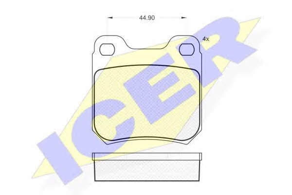 Icer 181299 Brake pad set 181299 181299 Icer Brake pad set