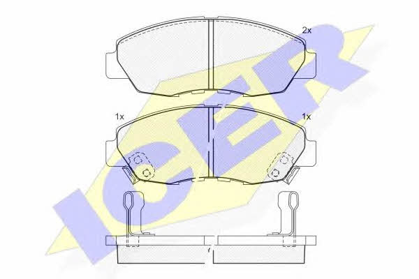 181329 Icer Brake pad set