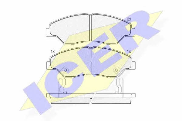 Icer 181370 Brake Pad Set, disc brake 181370