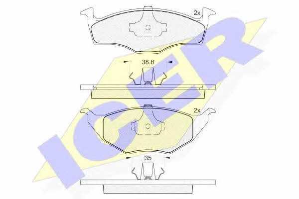 Icer 181373 Brake Pad Set, disc brake 181373