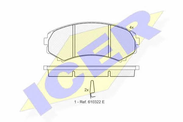 Icer 181374 Brake Pad Set, disc brake 181374