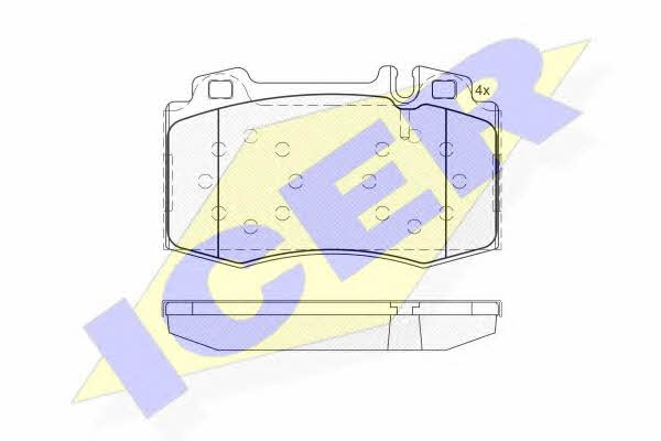 Icer 181389 Brake pad set 181389 181389 Icer Brake pad set