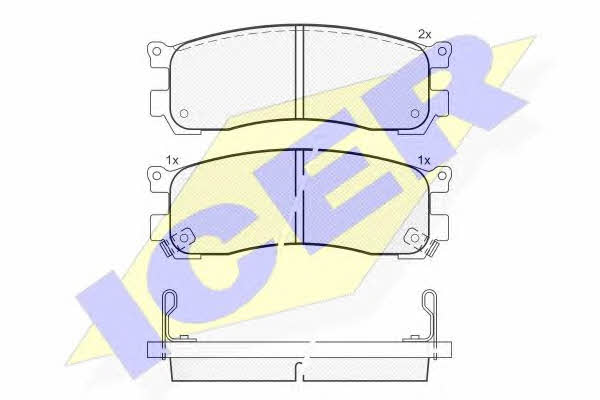 Icer 181418 Brake Pad Set, disc brake 181418