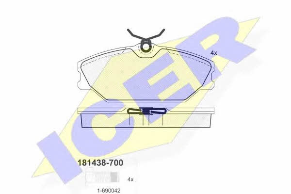 Icer 181438-700 Brake Pad Set, disc brake 181438700