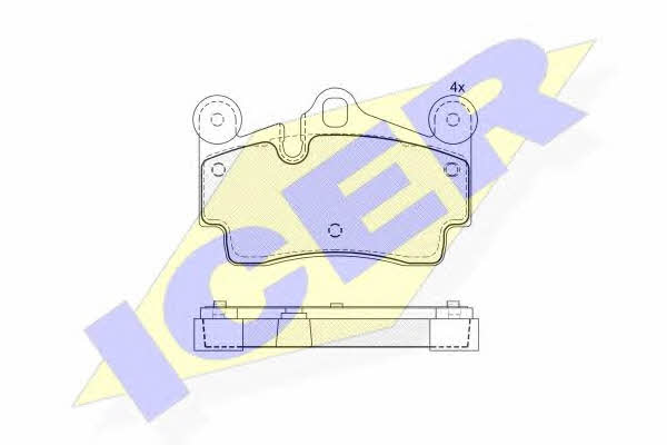 Icer 181611 Brake Pad Set, disc brake 181611