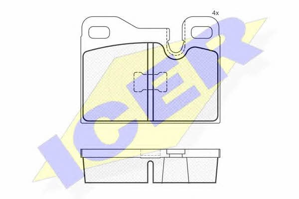 Icer 181624 Brake Pad Set, disc brake 181624