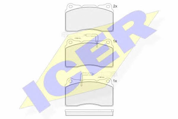 Icer 181647 Brake pad set 181647 181647 Icer Brake pad set