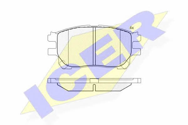 Icer 181671 Brake Pad Set, disc brake 181671