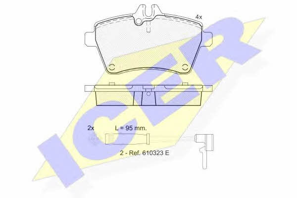 Icer 181678 Brake Pad Set, disc brake 181678