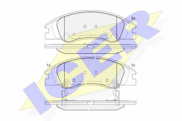 Icer 181708 Brake Pad Set, disc brake 181708