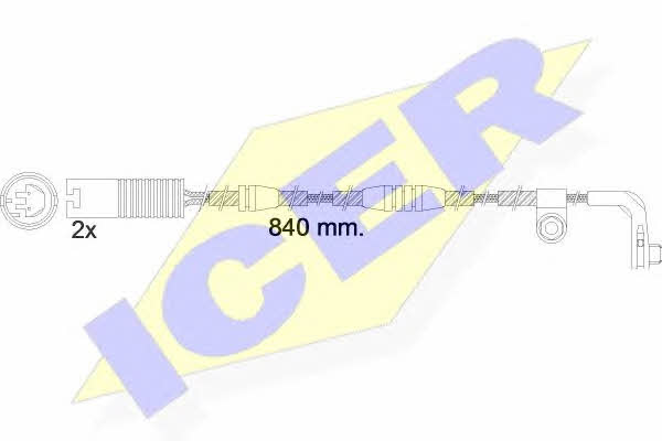 Icer 610502 E C Warning contact, brake pad wear 610502EC