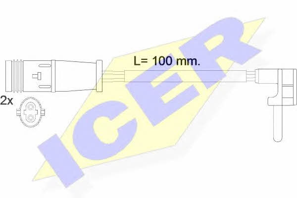 Icer 610548 E C Warning contact, brake pad wear 610548EC