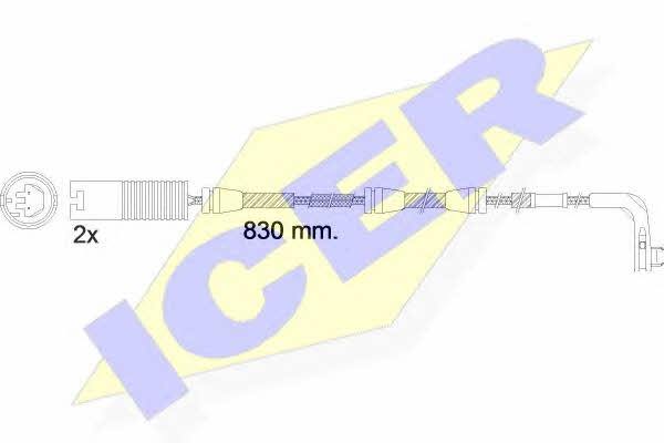 Icer 610503 E C Warning contact, brake pad wear 610503EC