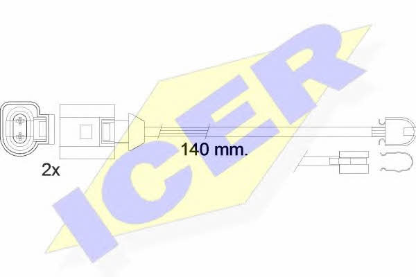 Icer 610547 E C Warning contact, brake pad wear 610547EC