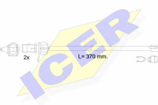 Icer 610608 E C Warning contact, brake pad wear 610608EC