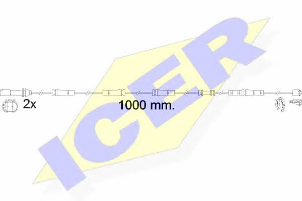 Icer 610617 E C Warning contact, brake pad wear 610617EC