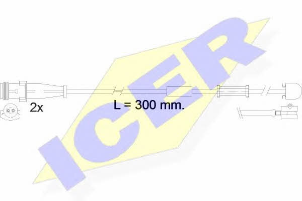 Icer 610504 E C Warning contact, brake pad wear 610504EC
