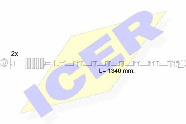 Icer 610391 E C Warning contact, brake pad wear 610391EC