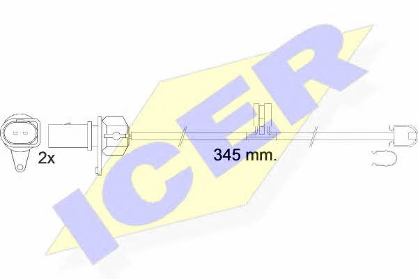 Icer 610544 E C Warning contact, brake pad wear 610544EC