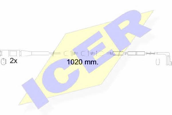 Icer 610555 E C Warning contact, brake pad wear 610555EC