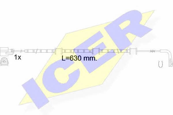 Icer 610591 C Warning contact, brake pad wear 610591C