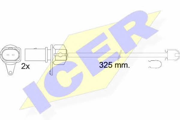 Icer 610573 E C Warning contact, brake pad wear 610573EC