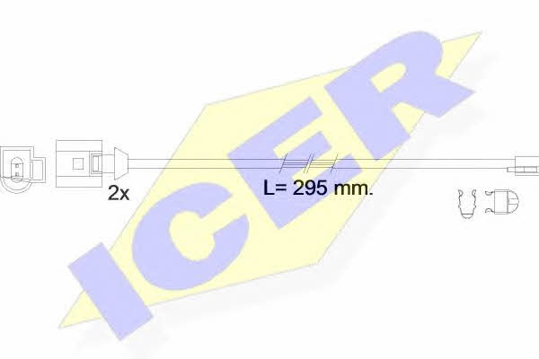 Icer 610610 E C Warning contact, brake pad wear 610610EC