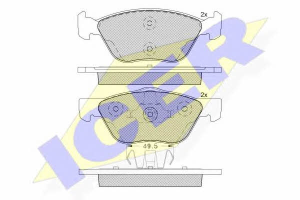 Icer 181125-203 Brake pad set 181125203 181125203 Icer Brake pad set