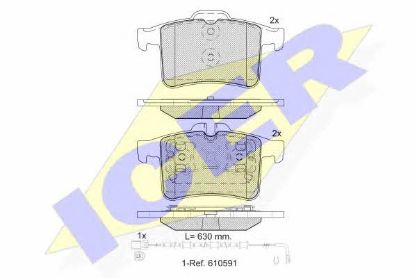 Icer 181981-202 Brake Pad Set, disc brake 181981202